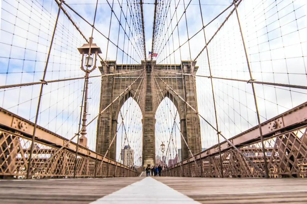 Brooklyn Bridge in New York in den USA